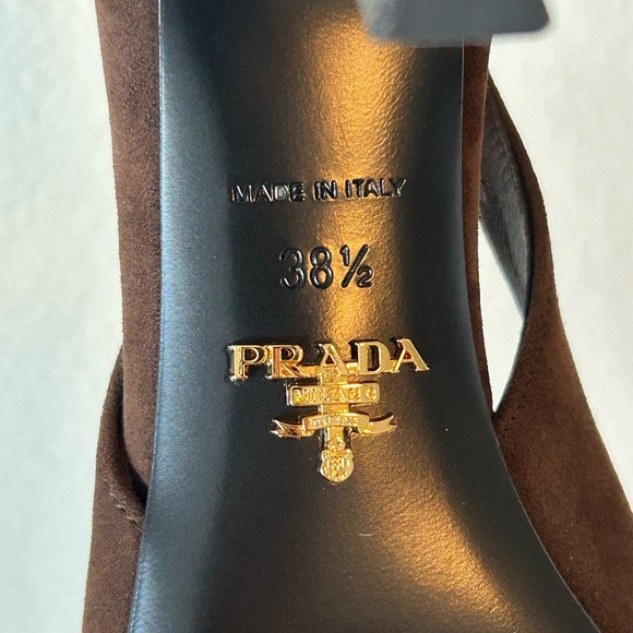 Prada Suede Slingback Heels - Picture 8 of 11